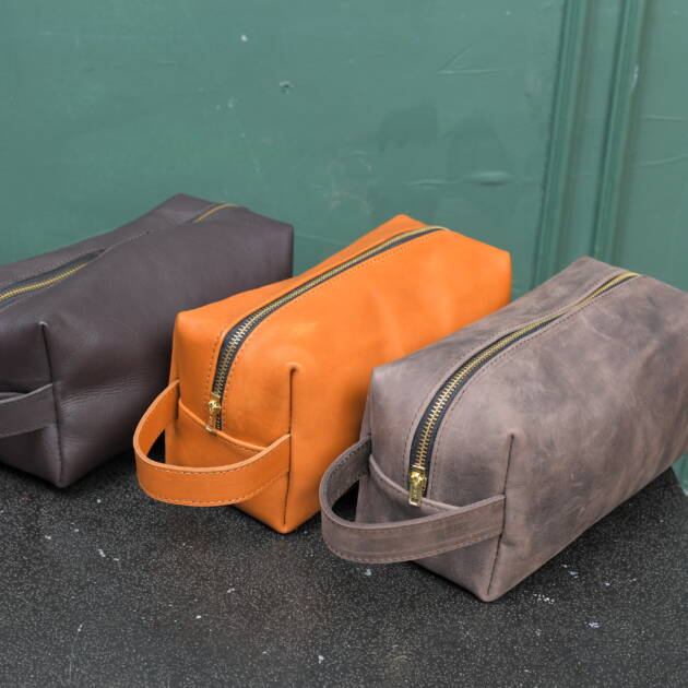 Leather Toiletry Bag