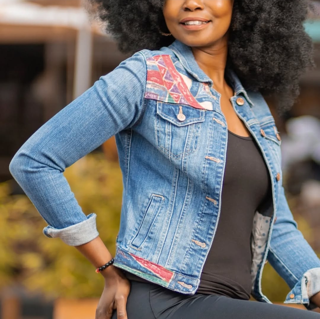 Upcycled Denim Jacket - Image 4